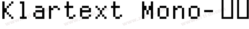 Klartext Mono字体转换